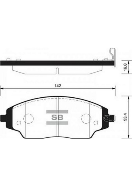 Ön Balata Chevrolet Aveo Sedan 1.2-1.4-1.6-1.3d 11 Aveo Hb 1.2-1.2 Lpg-1.4-1.6-1.3 11 14 Jant 18051
