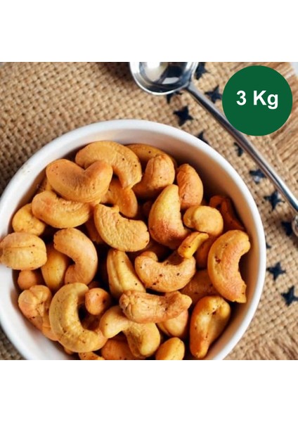 Eko Kavrulmuş Tuzlu Kaju Fıstığı 3 Kg.