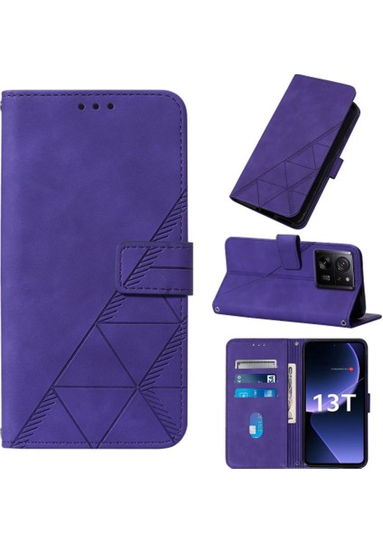 Xiaomi 13T/13T Pro 5g Cüzdan Kapak Flip Folio Kitap Koruyucu Pu (Yurt Dışından)