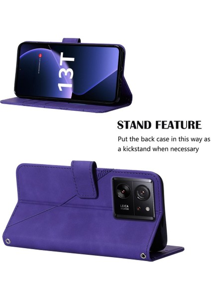 Xiaomi 13T/13T Pro 5g Cüzdan Kapak Flip Folio Kitap Koruyucu Pu (Yurt Dışından)