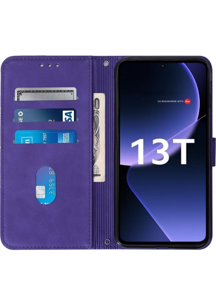 Xiaomi 13T/13T Pro 5g Cüzdan Kapak Flip Folio Kitap Koruyucu Pu (Yurt Dışından)