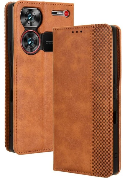Zte Nubia Z60 Ultra Pu Deri Manyetik Kapatma Cüzdan (Yurt Dışından)