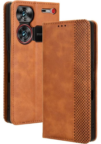 Zte Nubia Z60 Ultra Pu Deri Manyetik Kapatma Cüzdan (Yurt Dışından)
