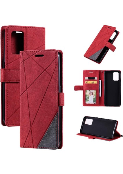 Oppo A74 4G/A95 4g Pu Deri Darbeye Kart Tutucu Kickstand Için Kılıf (Yurt Dışından) fırsatları