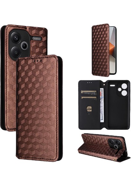 Xiaomi Not 13 Pro Artı 5g Manyetik Kapatma 3D Desen Kart Yuvaları (Yurt Dışından)