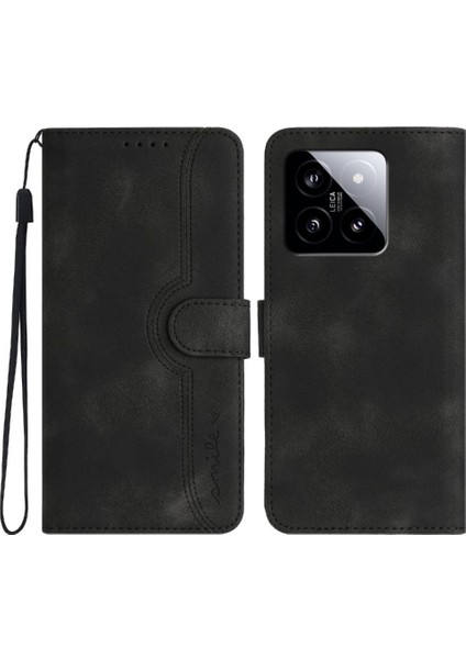 Xiaomi 14 Kılıf Cüzdan Dahili Mıknatıs Kapak Premium Pu ile Uyumlu (Yurt Dışından)
