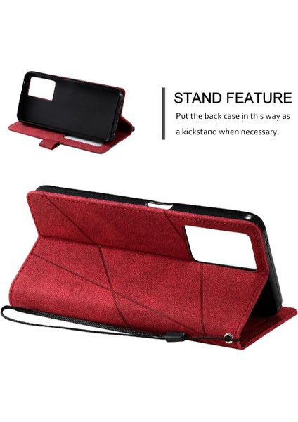 Oppo A57E 4G/A57S 4g Darbeye Pu Deri Cüzdan Flip Folio Kart Için Kılıf (Yurt Dışından)