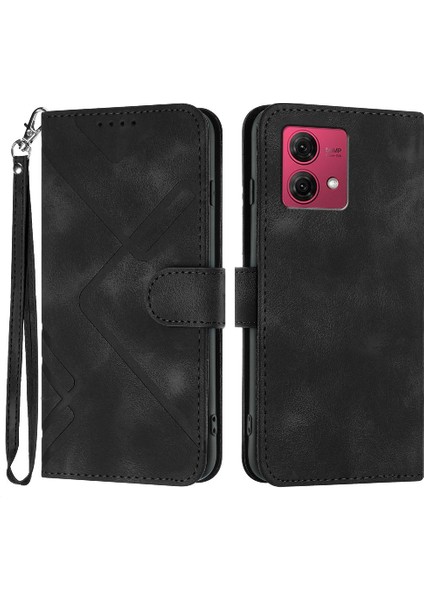 Motorola Moto G84 Için Kılıf Kart Yuvası ile 5g Pu Deri Manyetik Kapak (Yurt Dışından)