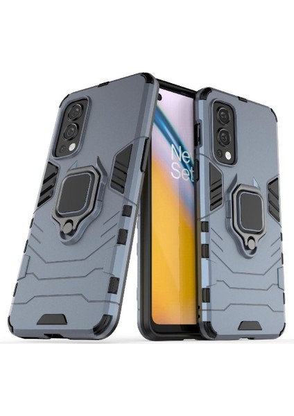Oneplus Nord 2 5g Için Kılıf 360 &deg; Dönen Halka Askeri Damla Koruma (Yurt Dışından)