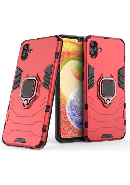 Samsung Galaxy A04 4g Kickstand Darbeye Kapak 360 &deg; Dönen (Yurt Dışından)