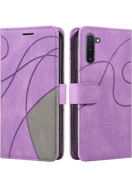 Samsung Galaxy Not 10 Için Kılıf Kickstand Koruyucu Iki Renkli Dikiş (Yurt Dışından)