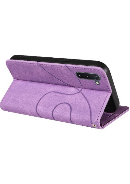 Samsung Galaxy Not 10 Için Kılıf Kickstand Koruyucu Iki Renkli Dikiş (Yurt Dışından)