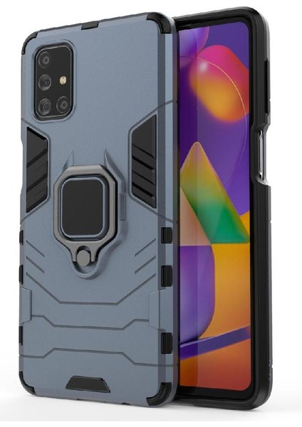 Samsung Galaxy M31S Kickstand Askeri Damla Koruma Darbeye (Yurt Dışından)