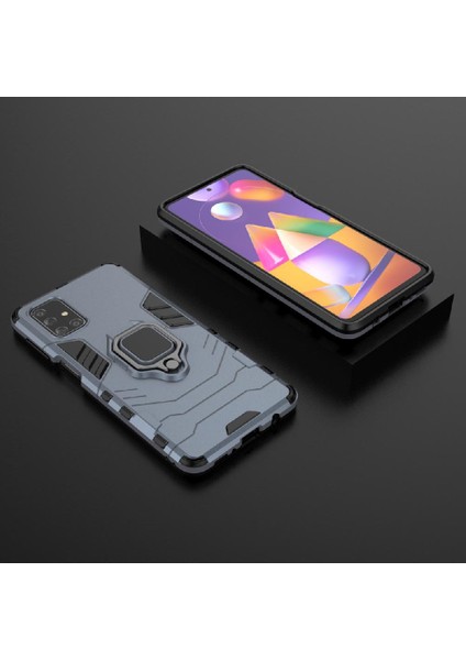 Samsung Galaxy M31S Kickstand Askeri Damla Koruma Darbeye (Yurt Dışından)