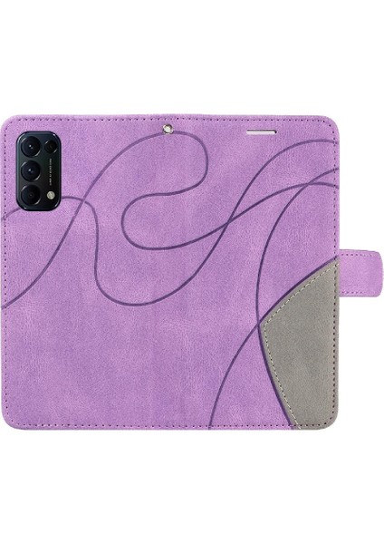 Oppo Reon 5 Kickstand Koruyucu Pu Deri Flip Folio Kılıf Için Kılıf ile (Yurt Dışından) modelleri