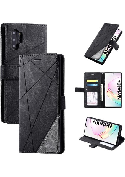 Samsung Galaxy Not 10 Artı Manyetik Darbeye Pu Deri Kart (Yurt Dışından)