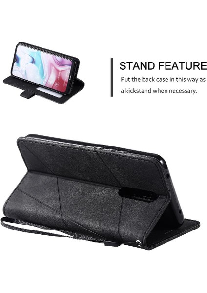 Xiaomi Redmi 8 Için Kılıf Manyetik Kart Tutucu Kickstand Cüzdan Flip Folio (Yurt Dışından)