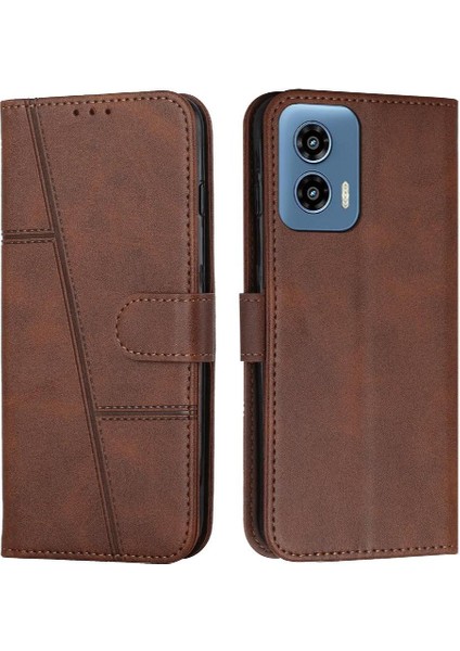 Motorola Moto G Oynamak Için Kılıf 5g 2024 Darbeye Kapak Kapak Pu Deri (Yurt Dışından)