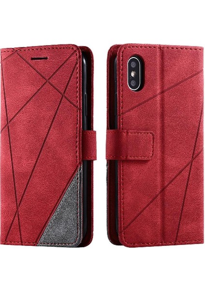 IPhone X/xs Darbeye Dayanıklı Manyetik Cüzdan Çevirme Folyo Kart Tutucu Pu (Yurt Dışından)