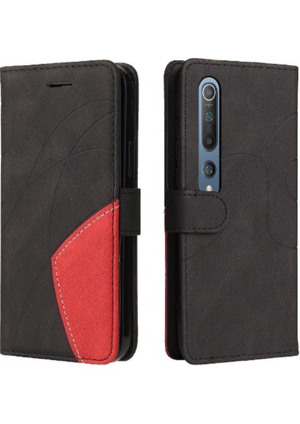 Xiaomi 10/10 Pro Kickstand Koruyucu Pu Deri Flip Folio Kılıf (Yurt Dışından)