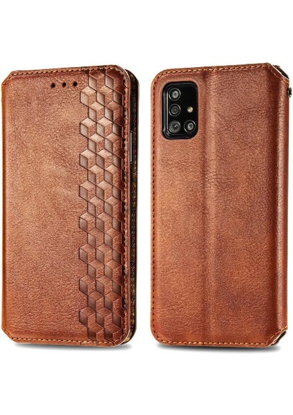 Samsung Galaxy A71 5g Zarif Iş Kapak Çevirin Cüzdan Kılıf (Yurt Dışından)
