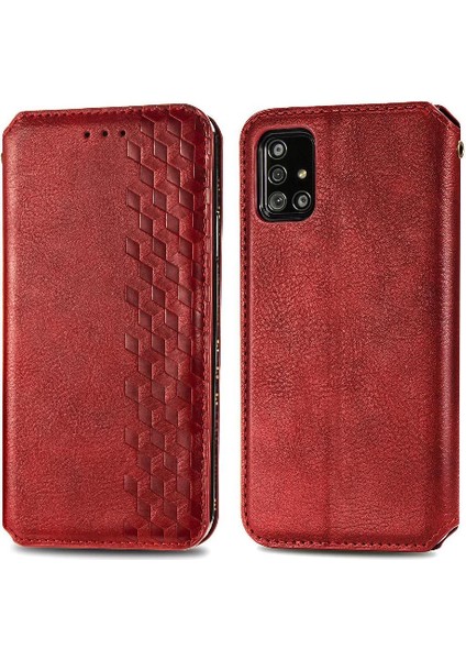 Samsung Galaxy A71 5g Zarif Iş Kapak Çevirin Cüzdan Kılıf (Yurt Dışından)