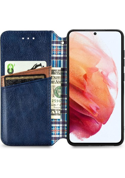 Samsung Galaxy S21FE Cüzdan Fonksiyonu Için Kılıf Moda Tasarım Deri Kılıf (Yurt Dışından) fırsatları
