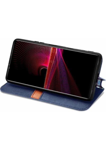 Sony Xperia 1 Iıı Cüzdan Fonksiyonu Için Kılıf Kapak Çevirin Zarif Iş (Yurt Dışından)
