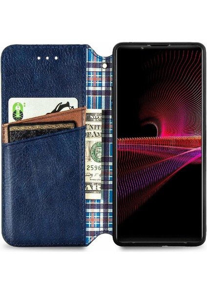Sony Xperia 1 Iıı Cüzdan Fonksiyonu Için Kılıf Kapak Çevirin Zarif Iş (Yurt Dışından)