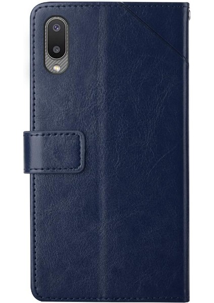 Samsung Galaxy A02 Telefon Kılıfı Için Kılıf Kickstand Dayanıklı Deri Cüzdan (Yurt Dışından)