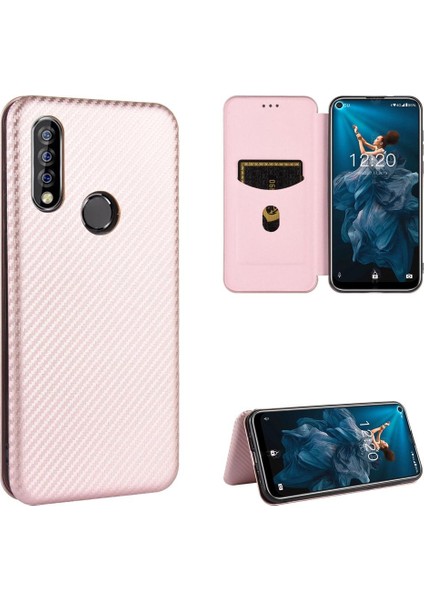 Oukitel C17/C17 Pro Tam Koruma Manyetik Karbon Fiber Kart Için Kılıf (Yurt Dışından)