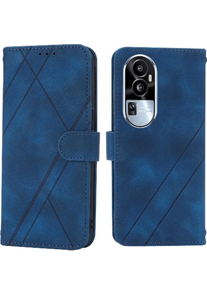 Oppo RENO10 Pro Artı 5g Için Filp Durumda Kickstand Anti Scratch Tam Pu Kayış (Yurt Dışından)
