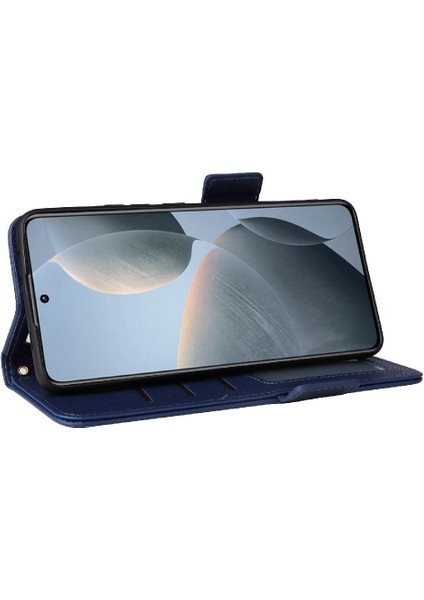Xiaomi Poco X6 Pro Pu Deri Manyetik Yan Toka Cüzdan Kartı (Yurt Dışından)