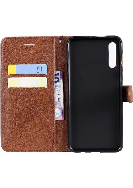 Samsung Galaxy Için Flip Case A50/A50S/A30S Klasik Katı Renk Kartı ile (Yurt Dışından) fırsatları