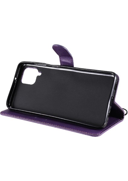 Samsung Galaxy A12 5g Için Flip Case Iş Cüzdan Telefon Kılıfı ile Yüksek (Yurt Dışından)