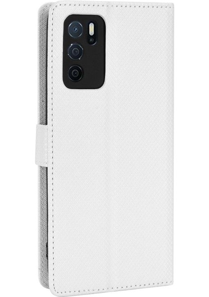Oppo A16/A16S/A54S Manyetik Cüzdan Kapak Kickstand Kart Tutucu (Yurt Dışından)