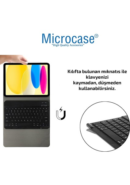 Honor Pad 9 Tablet Uyumlu Bluetooth Klavyeli Standlı Kılıf - BKK16