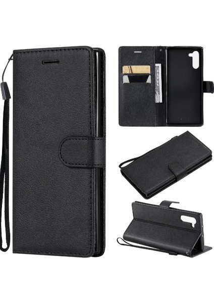 Samsung Galaxy Not 10 Klasik Düz Renk ile Yüksek Kalite Için Flip Case (Yurt Dışından)