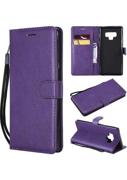 Samsung Galaxy Not 9 Için Flip Case Yüksek Kaliteli Deri Iş Cüzdan (Yurt Dışından)
