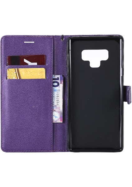 Samsung Galaxy Not 9 Için Flip Case Yüksek Kaliteli Deri Iş Cüzdan (Yurt Dışından)