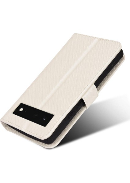 Google Piksel 6 5g Kapak Manyetik Cüzdan Kickstand Kart Tutucu Için Kılıf (Yurt Dışından)