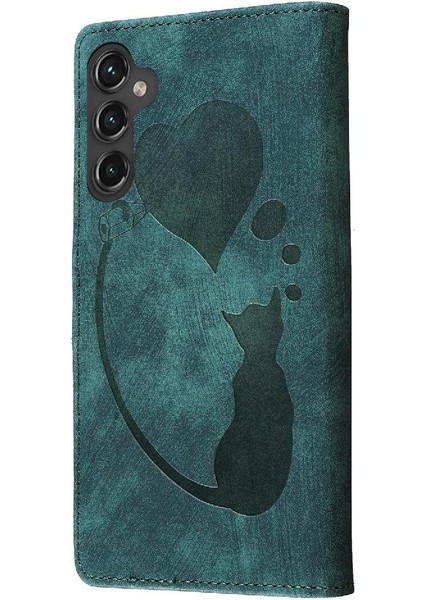Samsung Galaxy S23 Fe 5g Için Kılıf Tutucu Kapak Çevirin Folio Kabartmalı Sevimli (Yurt Dışından)