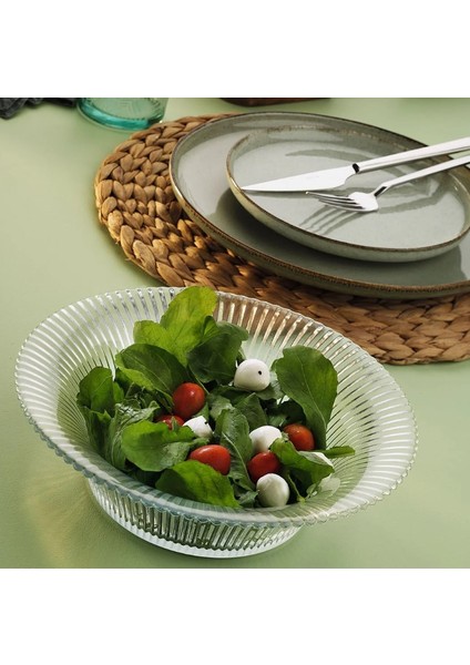 Lucetta Derin Cam Salata Kasesi 24 Cm