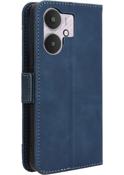 Xiaomi Redmi Için Kılıf 13C 5g/4g Manyetik Kapatma Deri Cüzdan Kapak (Yurt Dışından)