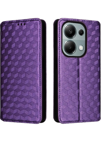 Xiaomi Poco M6 Pro 4g 3D Desen Kart Yuvaları Tutucu Pu Deri Kılıf (Yurt Dışından)