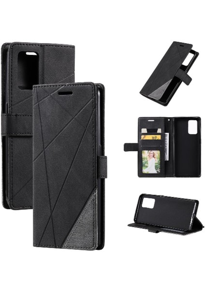 Oppo A74 4G/A95 4g Pu Deri Darbeye Kart Tutucu Kickstand Için Kılıf (Yurt Dışından) fırsatları