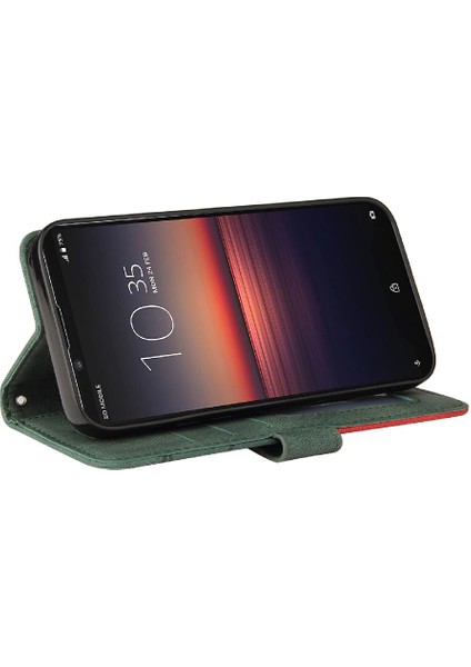 Sony Xperia1 Ii Pu Deri Flip Kart Yuvası Standı ile Folio Kılıf (Yurt Dışından)