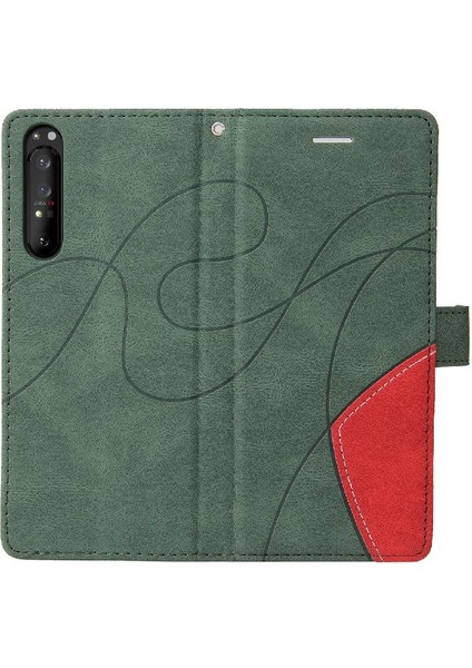 Sony Xperia1 Ii Pu Deri Flip Kart Yuvası Standı ile Folio Kılıf (Yurt Dışından)