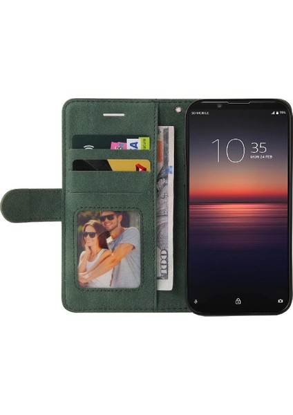 Sony Xperia1 Ii Pu Deri Flip Kart Yuvası Standı ile Folio Kılıf (Yurt Dışından)