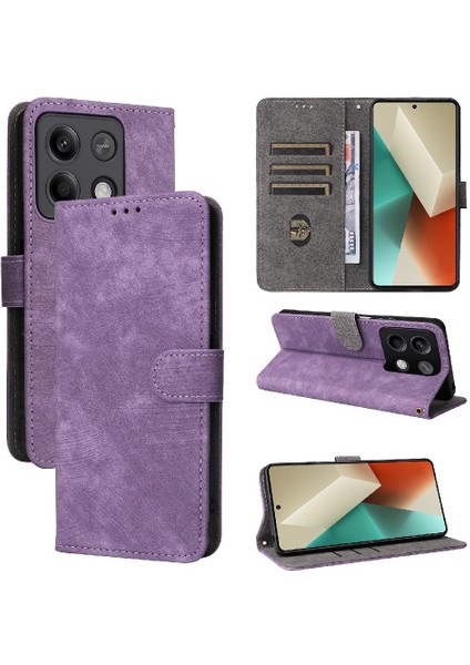 Xiaomi Redmi Için Not 13 5g Manyetik Kapatma Kart Yuvaları Kapak Rfıd Pu (Yurt Dışından)
